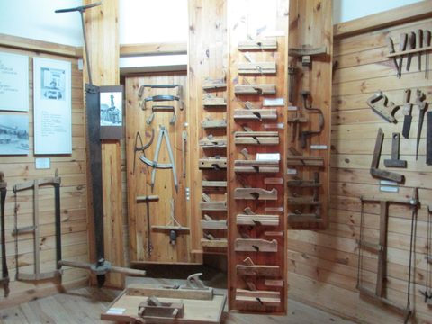 Carpenter's tools at the Folk Museum in Motol
