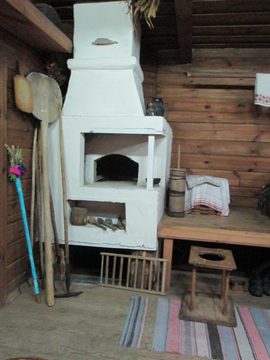 A kitchen at the Folk Museum in Motol