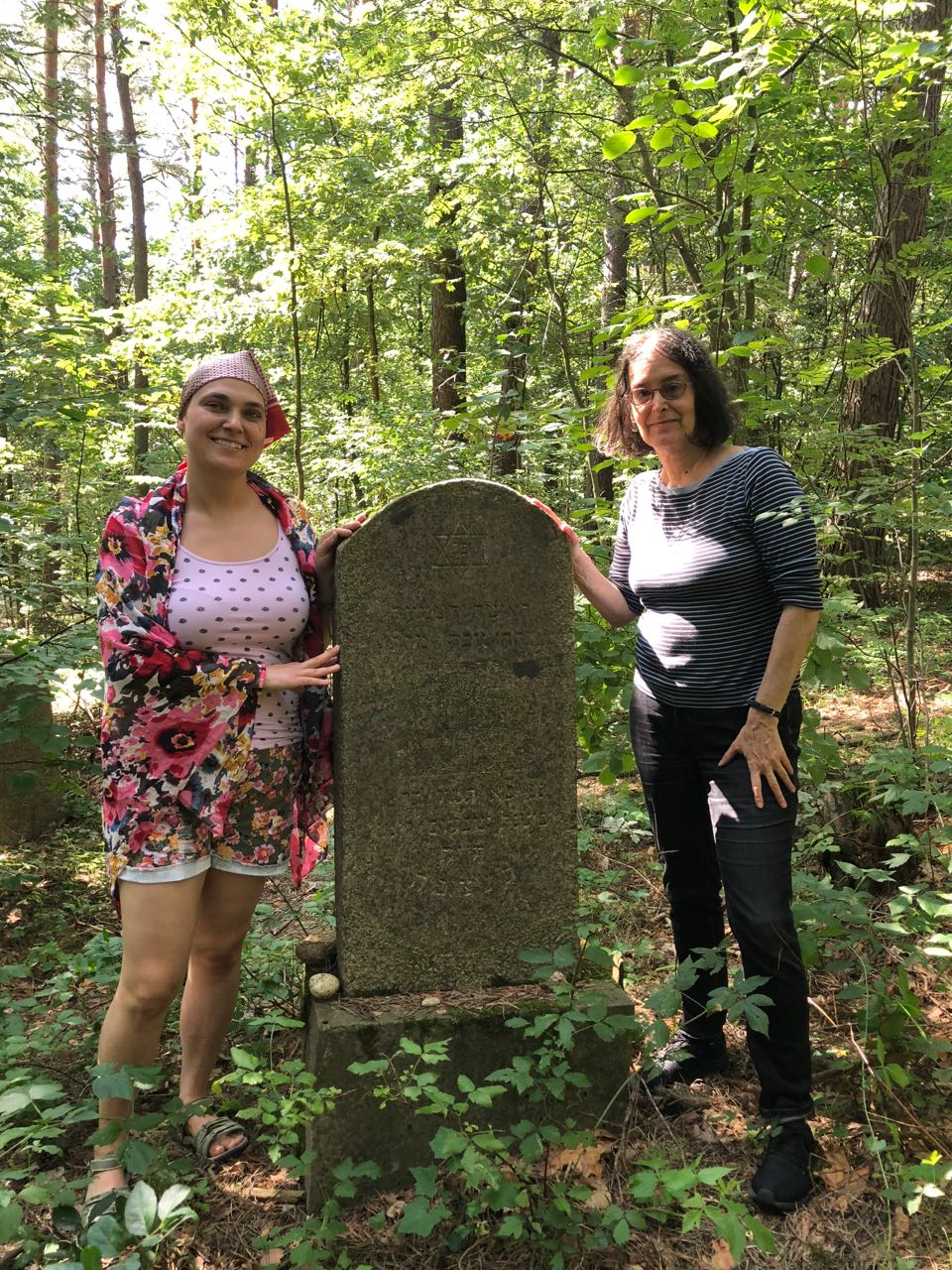 At
                                gravestone of Bella Shapiro