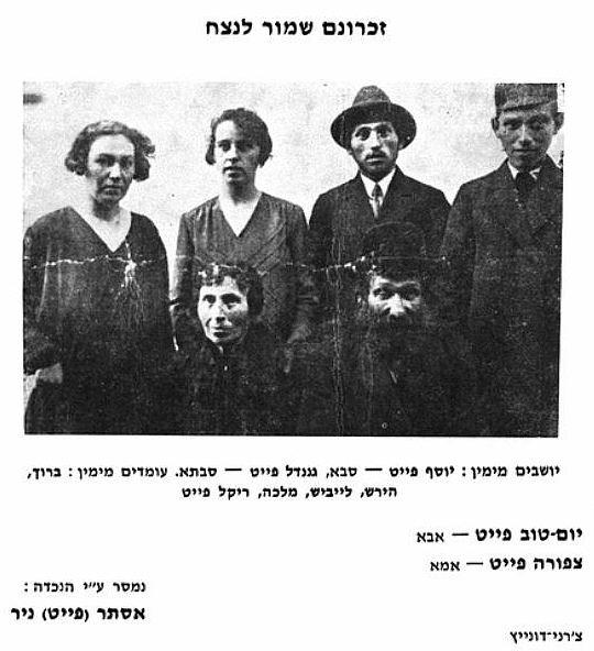 FEIT Family from Yizkor Book