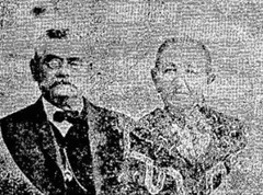 Charles and Esther Lebolt on their 50th weddinganniversary in 1904.Photo featured in The Piqua Daily Call.