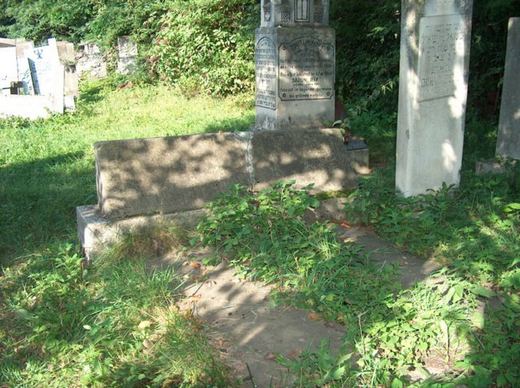 A headstone whose inscription can no longer be read