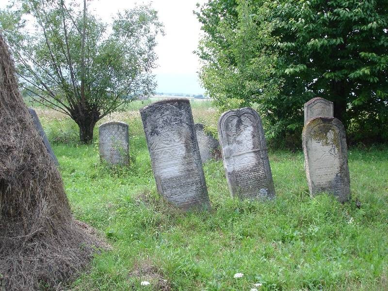 Scattered headstones in a meadow, Arbore