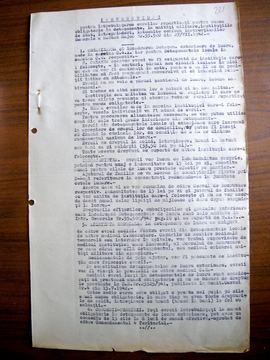 Densely typed page of army directions for Jewish forced labour