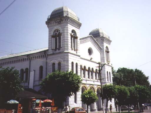 The Great Temple of Radauti, a building with two domed towers