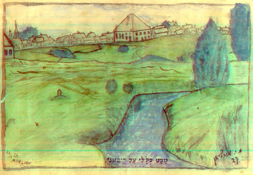 Riebiņi - drawing by Meir Or-Contributed by Omer Or