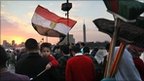 Demonstrators leave Tahrir Square - photo 12 February