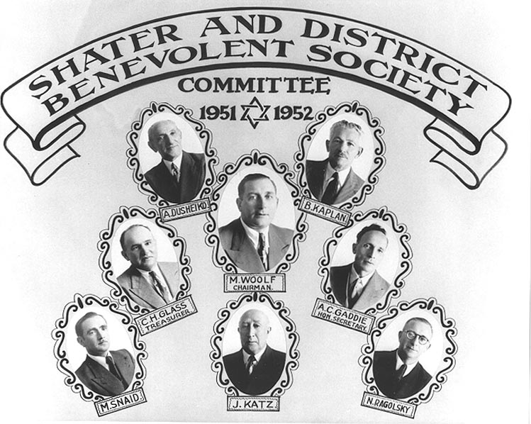 Shater and District Benevolent Society Committee 1951-52