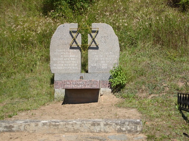 Monument at the gravel pits at the edge of town