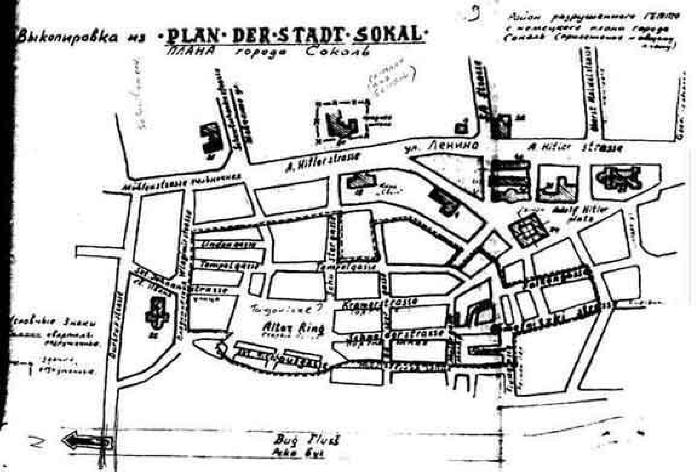 Old Nazi map of Sokal