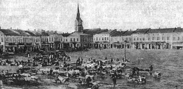 Market (Rynek) in Stryj before the war