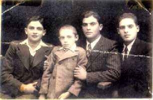 Julius and his brothers left to right:  Nechemea, Solomon, Julius, and Mendel