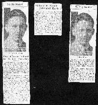 Sid Blitzer, age 14, newspaper clippings