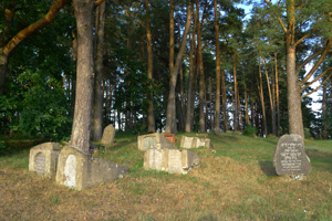 cemetery with memorial stone