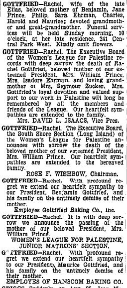 Rachel Gottfried obit