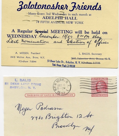 meeting notice 1957